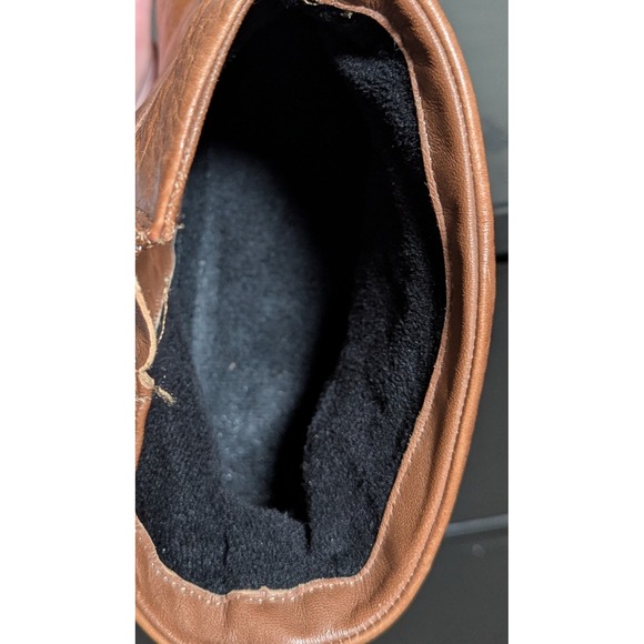 Women's Hotter Chester Leather Ankle Boots 9 Zippered Straps Double Tassels Heel - Picture 9 of 11